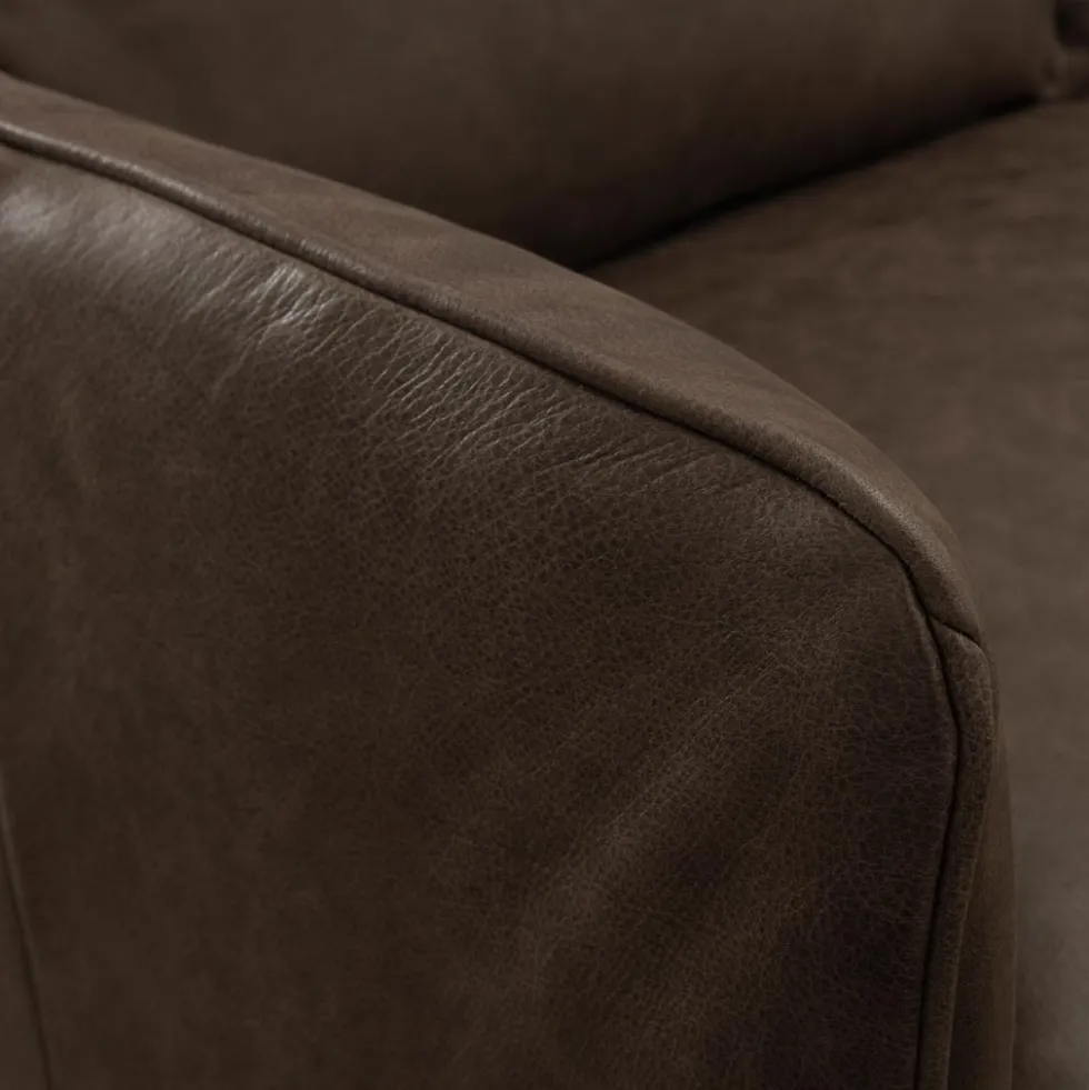 Linden soffa 3-sits – läder Vintage brown