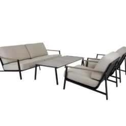 Lyra loungegrupp svart/ beige