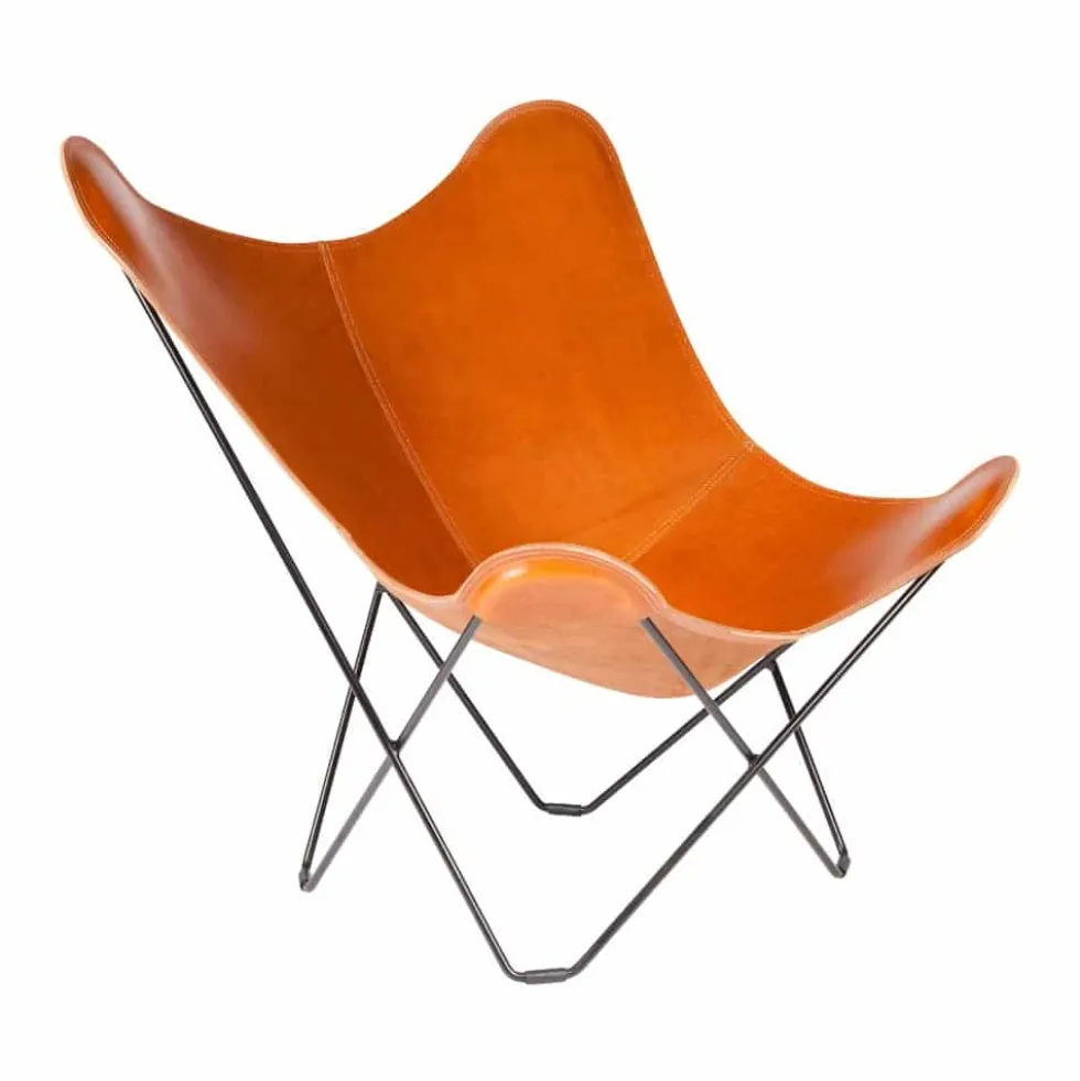 Mariposa Butterfly Chair – läder pampa polo