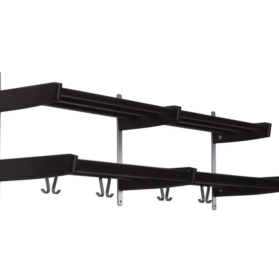 Meja hatthylla svartbets 115cm 2 plan