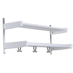 Meja hatthylla vitlack 90cm 2 plan