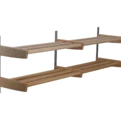 Meja skohylla ek 115cm vägg 2 plan