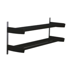 Meja skohylla svartbets 59cm vägg 2 plan