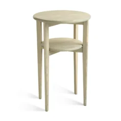 Mira sängbord gråoljad ask