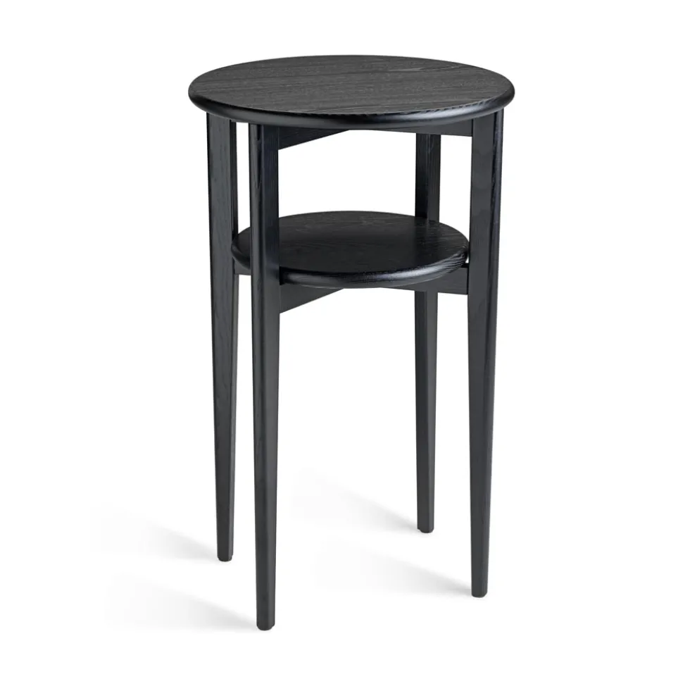 Mira sängbord svartbetsad ask