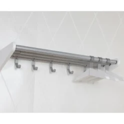 Moa hatthylla vitlack 80-130cm justerbar längd