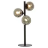 Molekyl bordslampa svart/ rök