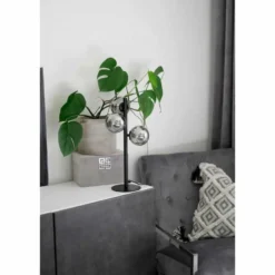Molekyl bordslampa svart/ rök