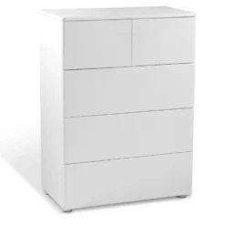 Mono byrå 5 lådor vitlack