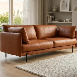 Morvane soffa – läder sauvage 665 brun