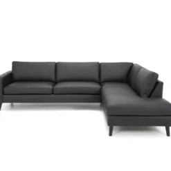 Nordic byggbar soffa – läder diamonds svart