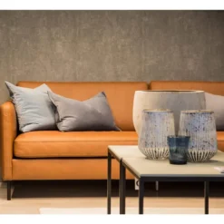 Nordic soffa 3-sits XL – läder diamonds cognac