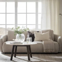 Norris 3-sits soffa – tyg Anna ljusbeige