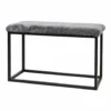 Palle XL – fårskinn Charcoal Grey Silver 27 /svart stål