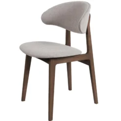 Ram Wood Comfort stol – mocca C15/ tyg wooly beige