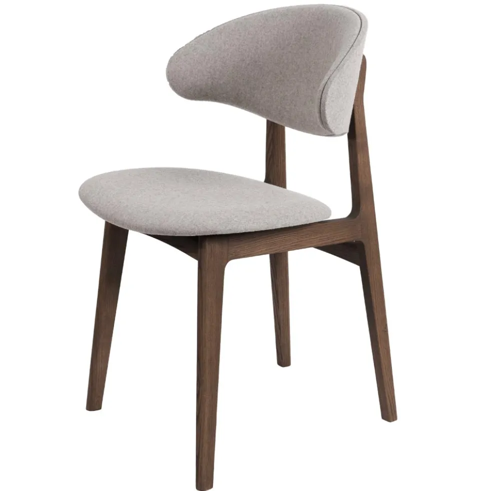 Ram Wood Comfort stol – mocca C15/ tyg wooly beige