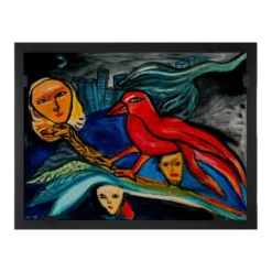 “Red Bird” – Ulrica Hydman Vallien