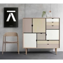 S3 highboard ek /grå beige
