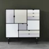 S3 highboard svart /grå beige