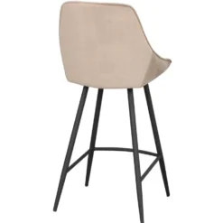 Sierra barstol beige sammet
