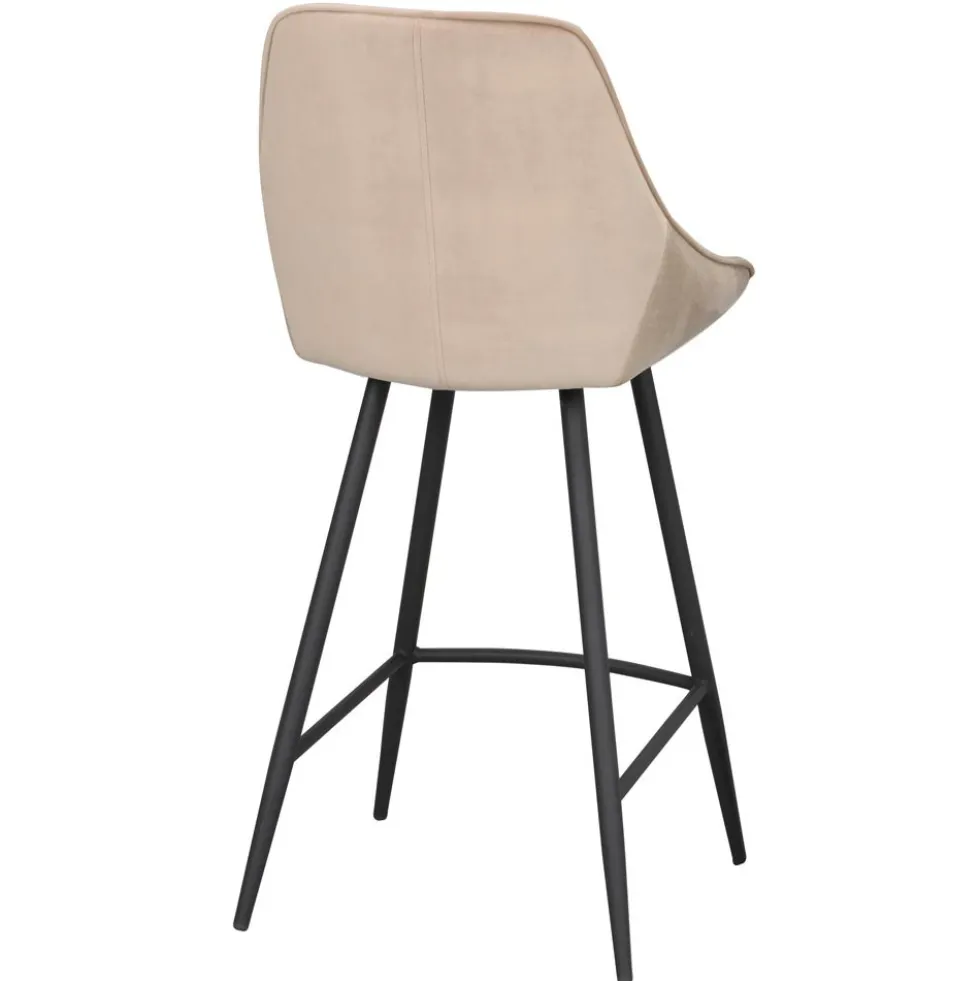 Sierra barstol beige sammet
