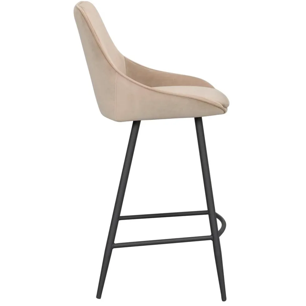 Sierra barstol beige sammet