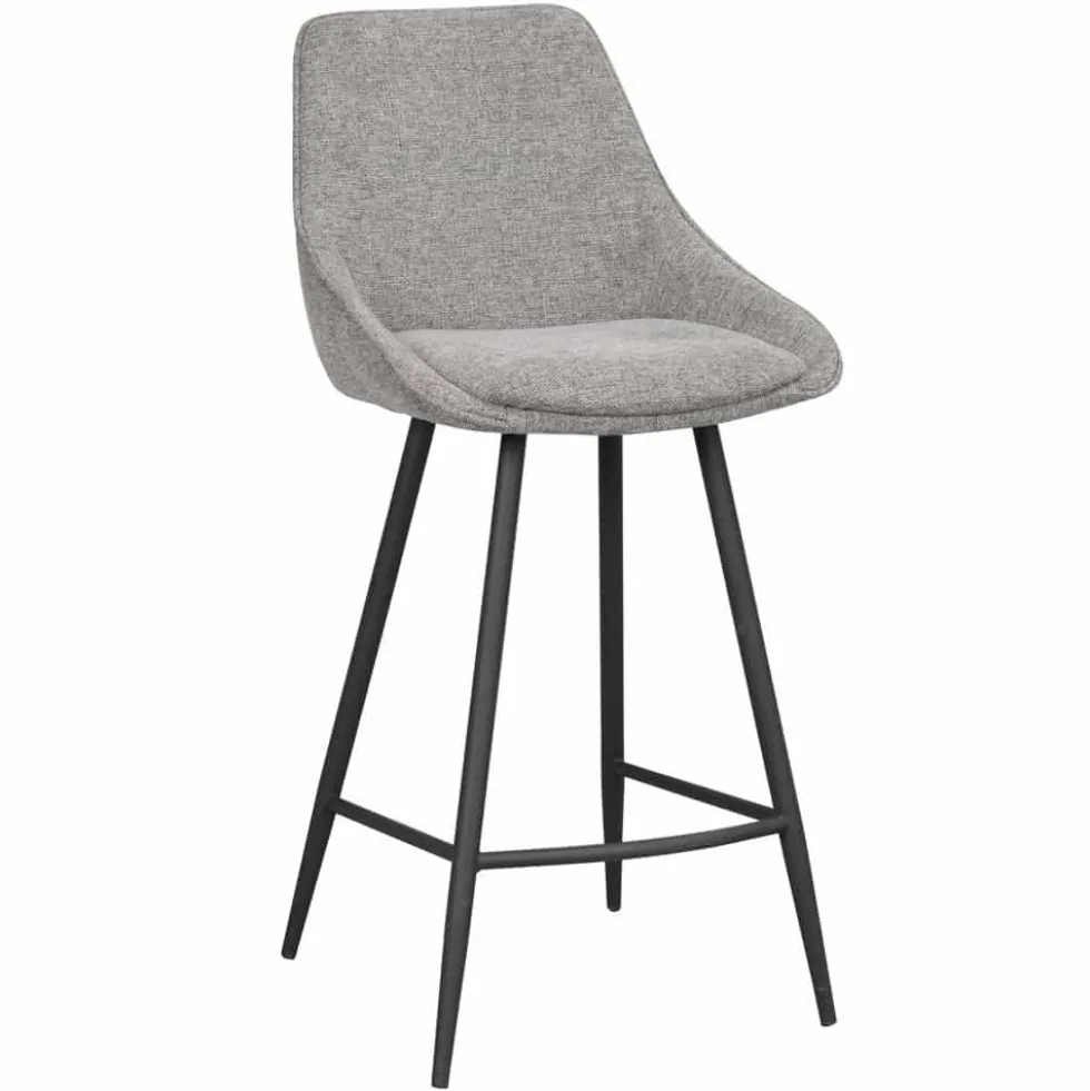 Sierra barstol grå tyg