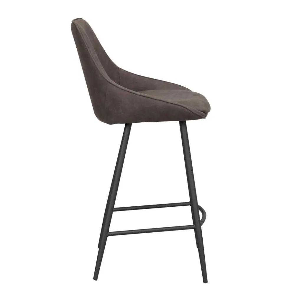 Sierra barstol mörkgrå microfiber