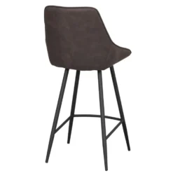 Sierra barstol mörkgrå microfiber