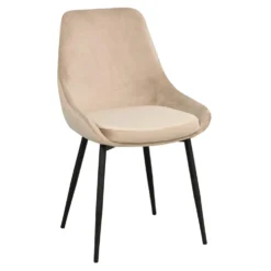 Sierra stol beige sammet