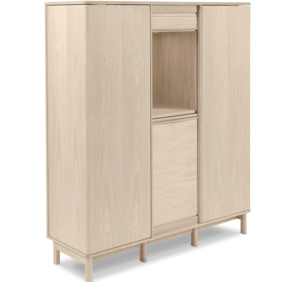 SM546 barskåp vitoljad ek