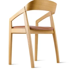 SM828 karmstol oljad ek/ läder calvados