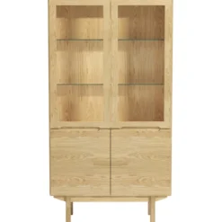 SM307 vitrinskåp oljad ek
