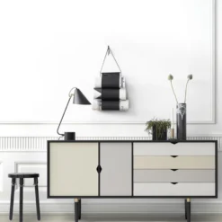 S6 sideboard svart /grå beige