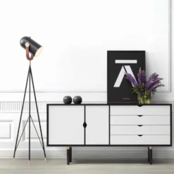 S6 sideboard svart /vit
