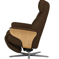 Stressless Adam reclinerfåtölj – tyg holly rust /ek natur
