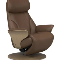 Stressless Adam reclinerfåtölj – läder velaro chocolate /ek natur