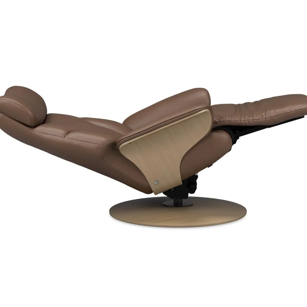 Stressless Adam reclinerfåtölj – läder velaro chocolate /ek natur