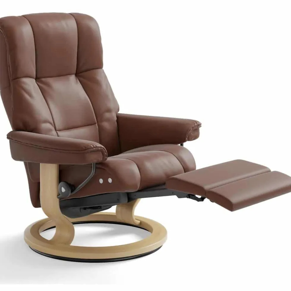 Stressless Mayfair M Leg & Back Comfort – läder paloma chestnut