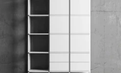 Stripe bokhylla vitlack – 3 sektion