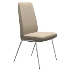 Vanilla high stol – tyg daisy beige /d300 krom