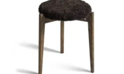 Vinz pall fårskinn brun