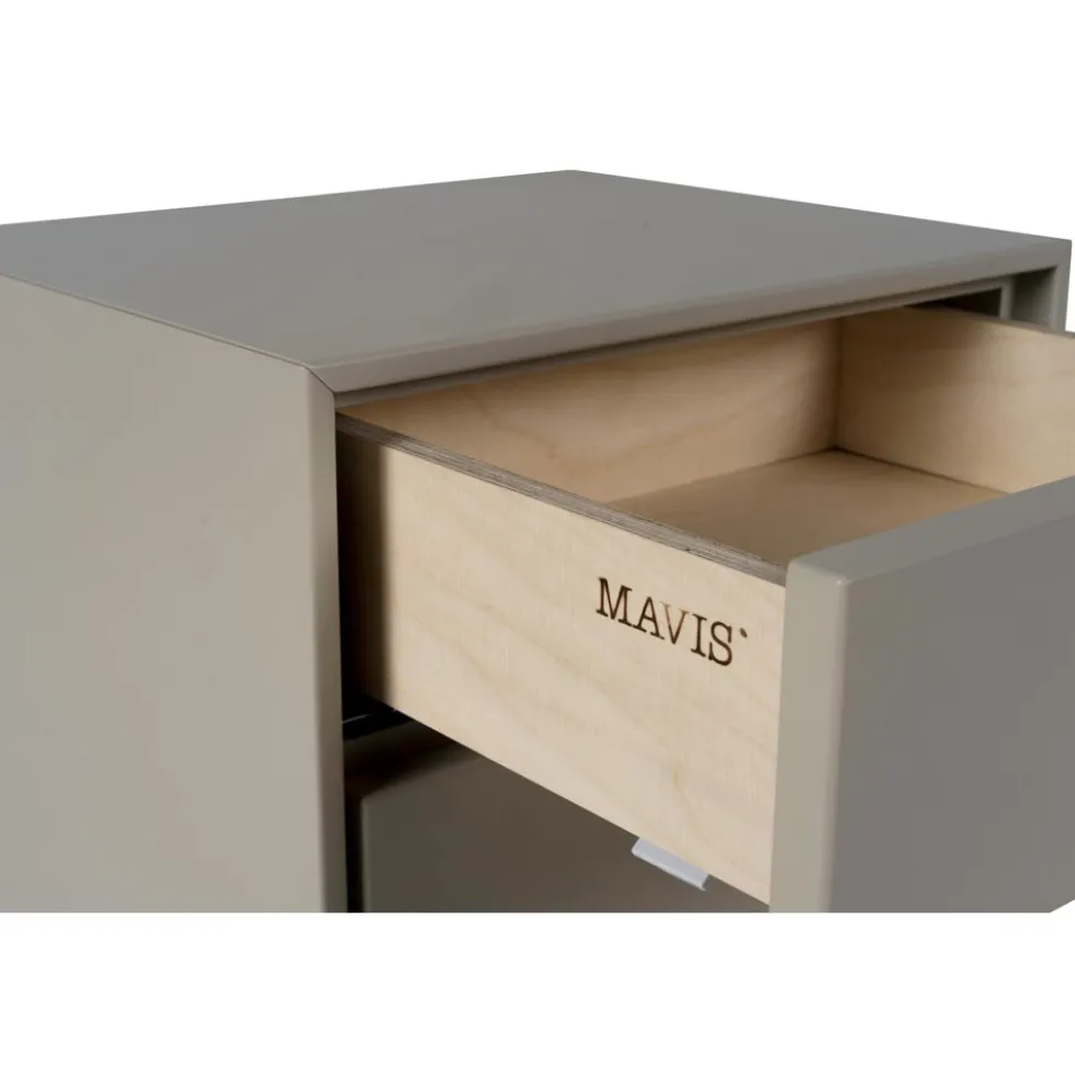 Volt vägghängt sängbord beige
