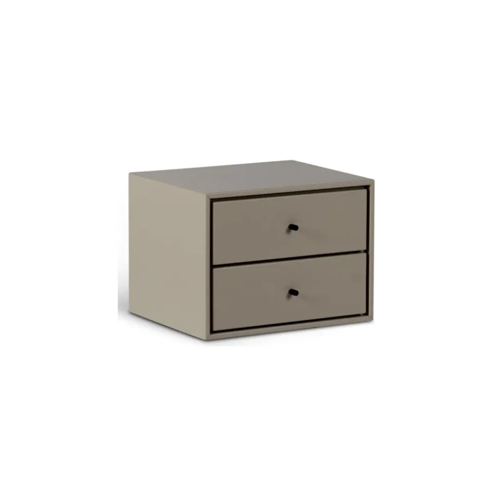 Volt vägghängt sängbord beige