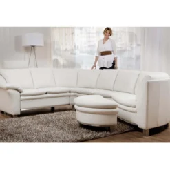 Wing Low byggbar soffa – läder 5018sv vit