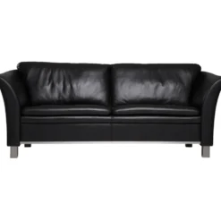 Wing soffa 3-sits Maxi – läder 5002sv svart